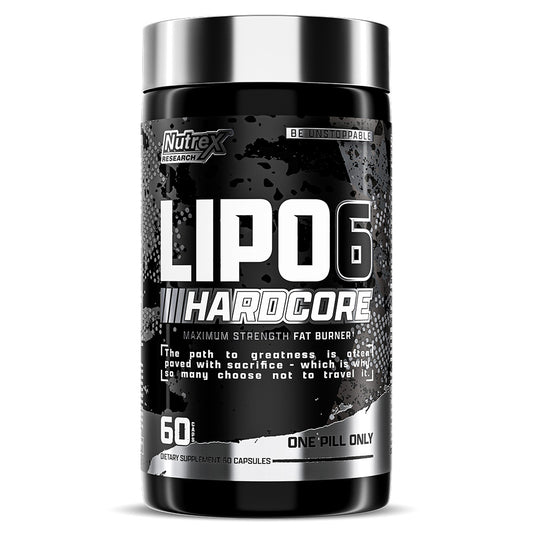 Nutrex Lipo 6 Hardcore Maximum Fat Burner, 60 Capsules